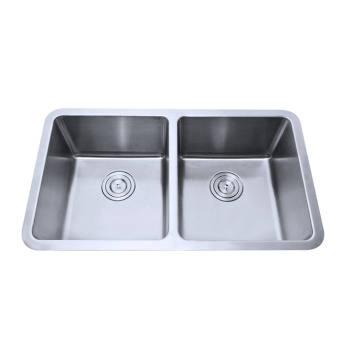 304 stainless steel double kitchen sink